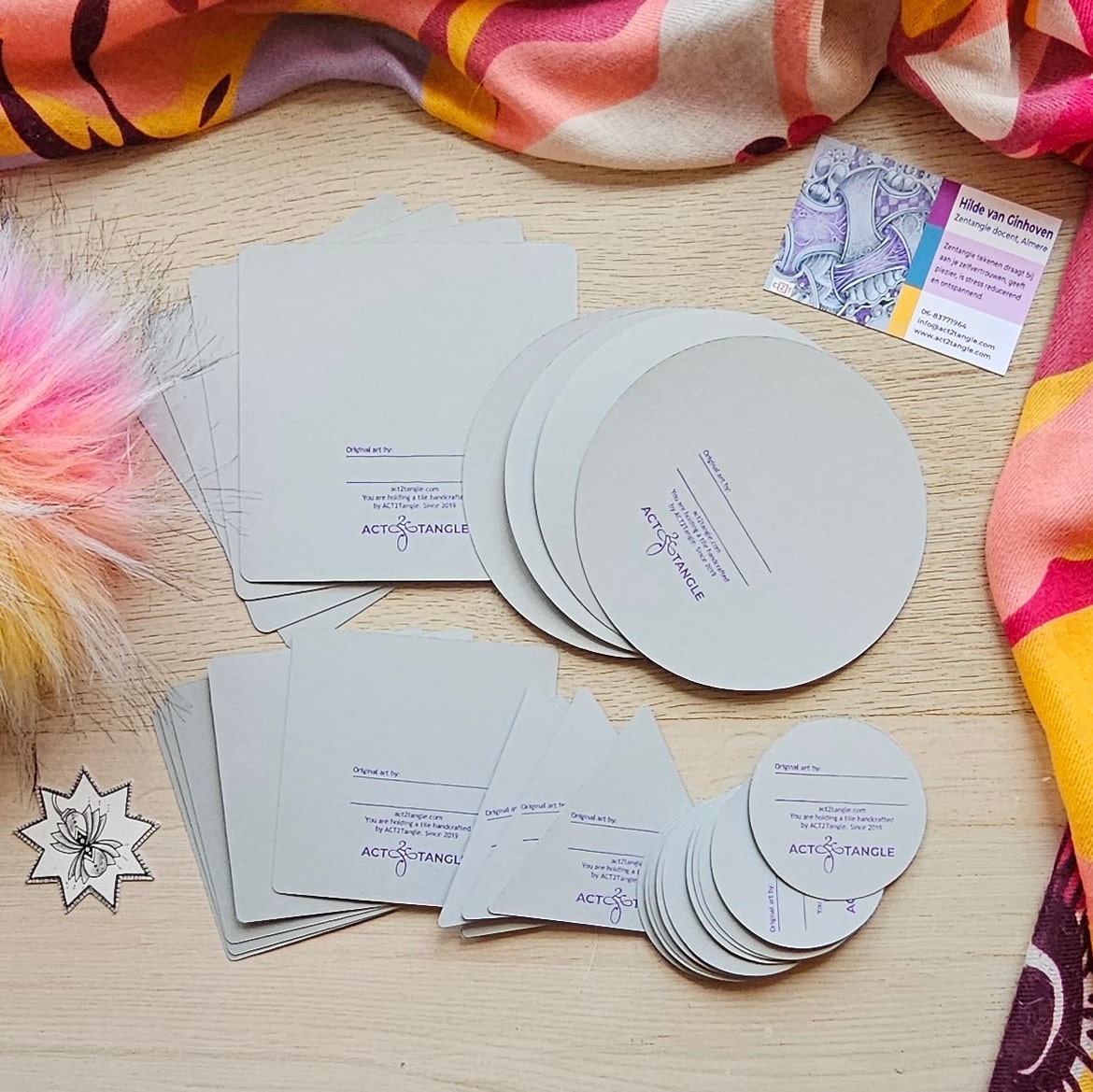 ACT2Tangle Tile Rond (handgemaakt) - Afbeelding 4