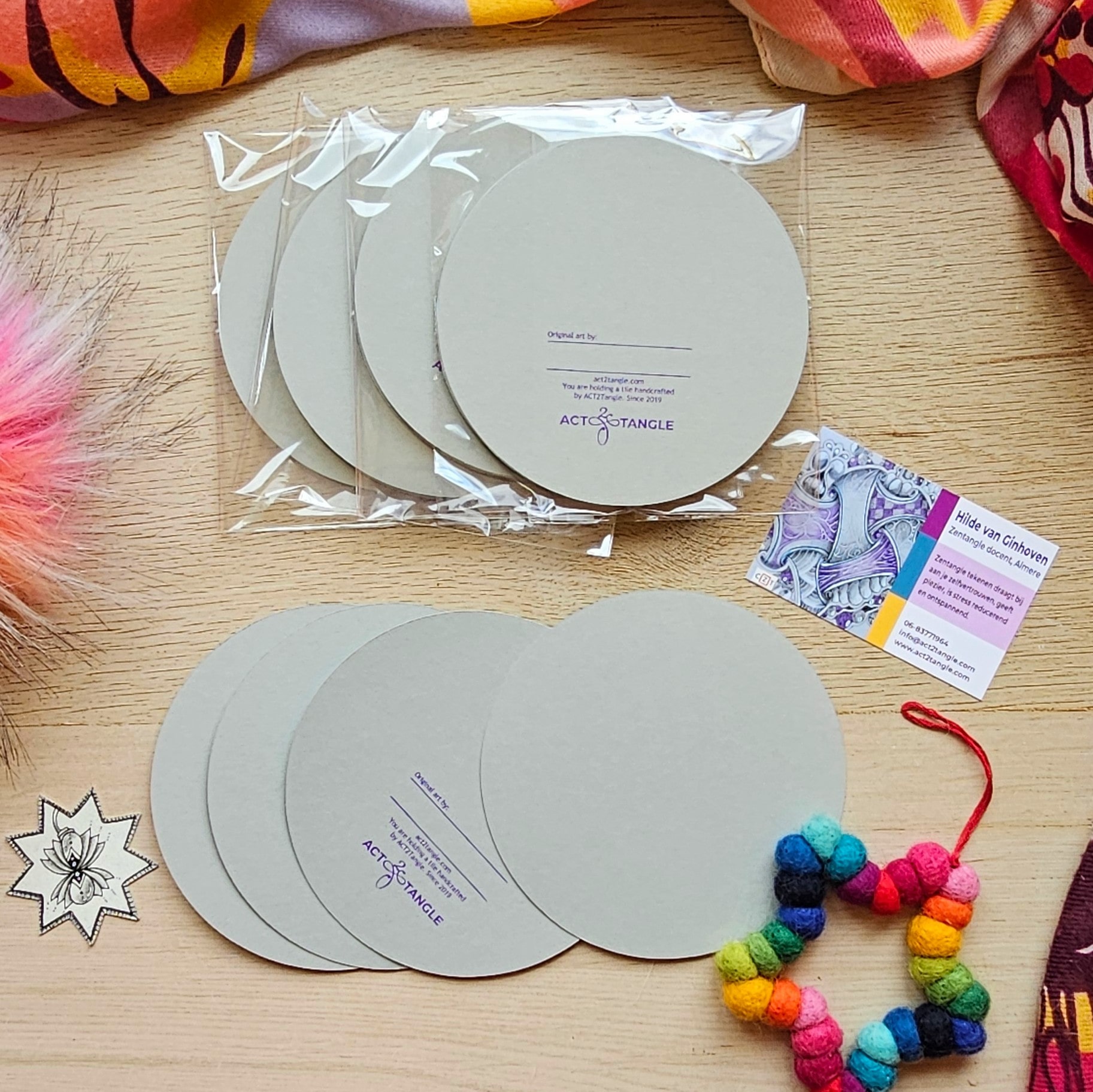 ACT2Tangle Tile Rond (handgemaakt) - Afbeelding 3