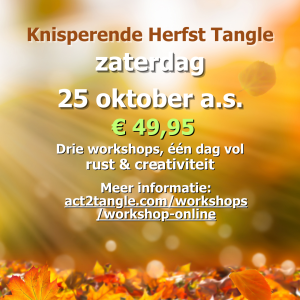 Knisperende Herfst Tangle bij ACT2Tangle